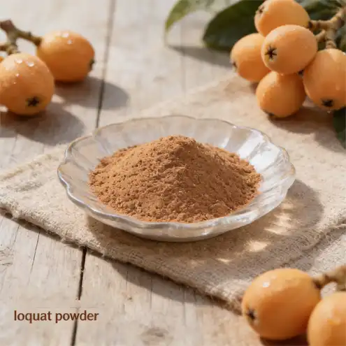 How does loquat powder benefit digestive health?